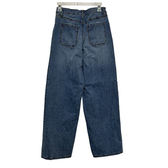 Scoop Jeans Utility Wide Leg Size 6 High Waisted Hippie Festival 90’s - Picture 3 of 9